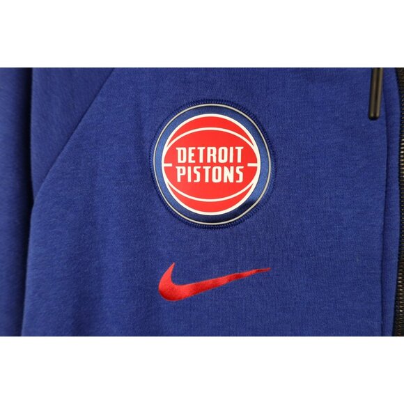 Nike Womens Medium Detroit Pistons Basketball French Terry Modern Cape Hoodie - Picture 4 of 16
